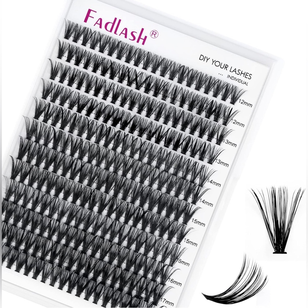 Eyelash Extensions (40D-0.07D, 12-18mm) 240pcs DIY Lash Extension D